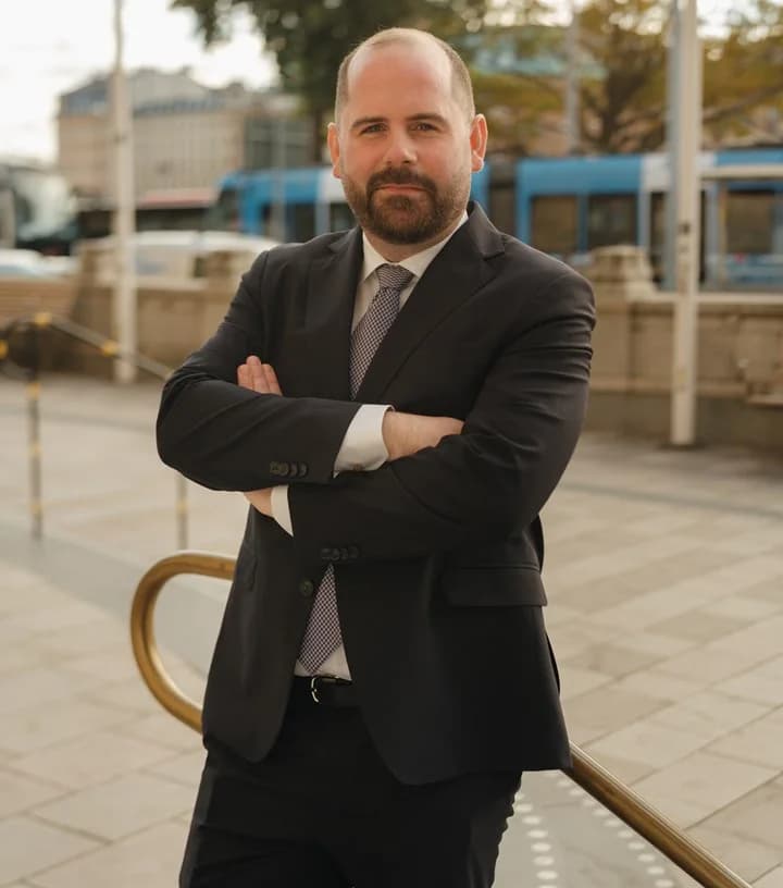 Porträtt av Oscar Nyrén